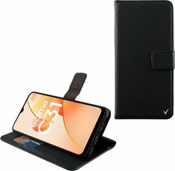 Volte-Tel Θηκη Realme C31 6.5'' Allure Magnet Book Stand Clip BLACK - (5205308317569)