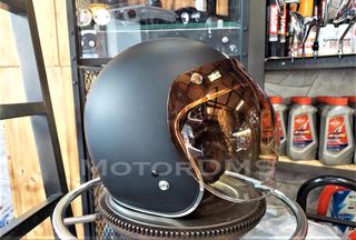 ΚΡΥΣΤΑΛΛΟ ΤΖΑΜΙ ΚΡΑΝΟΥΣ ΖΕΛΑΤΙΝΑ 3/4 RetroMoto ITALY!!! degrade καφε διαφανη old school classic vintage Custom project Cafe Racer Tracker chopper bobber scooter