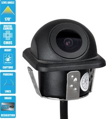 GloboStar Αδιάβροχη Χωνευτή Έγχρωμη Κάμερα Οπισθοπορείας Αυτοκινήτου 1080p HD CMOS Signal With Moving Parking Lines IP68 - (86020)