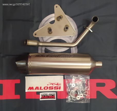 Εξάτμιση Ολόσωμη Malossi RX για Gilera Runner VX/VXR/ST 125-200cc 2006-2016 μοντέλα με σιγαστηρα βάση και βίδες 3.5kg βάρος καινούργια γνήσια