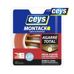 Ταινία Διπλής Όψεως Ceys Montack Total Grip 8mm x 10m 1 Τεμάχιο