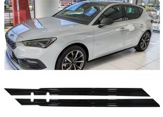 Side Skirts Extensions Seat Leon Mk4 (2020-up) Piano Black