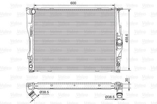 VALEO Ψυγείο κινητήρα για BMW 1 Hatchback (E81) - 3 Sedan (E90) - 3 Touring (E91) - 3 Coupe (E92) - 3 Cabrio (E93) - 1 Coupe (E82) - 1 Cabrio (E88) -  Z4 Roadster (E89) - X1 (E84)