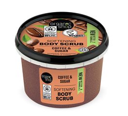 Natura Siberica Organic Shop Body Scrub Brazilian Coffee Απολεπιστικό Σώματος με Καφέ Βραζιλίας & Ζάχαρη 250ml