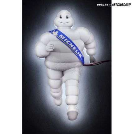 Φωτιζόμενη Πινακίδα Michelin Ανθρωπάκι Λευκό - LED - 24V - 23cm