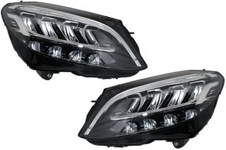 Εμπρός Φανάρια Full LED Mercedes C-Class W205 S205 (2019-up)-thumb-1