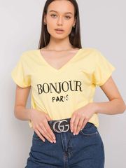 T-shirt 167938 Fancy Κίτρινο FA-TS-7142.37P Light Yellow