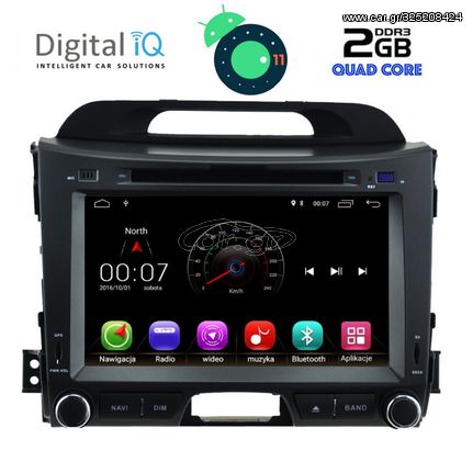 DIGITAL IQ X374M_GPS (8'' DVD) MULTIMEDIA for  KIA SPORTAGE mod. 2010-2015