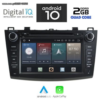 DIGITAL IQ X402_CPA (8'' DVD) MULTIMEDIA for  MAZDA 3 mod. 2009-2014