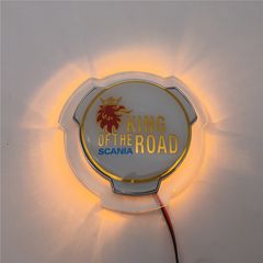 Διακοσμητικό Έμβλημα Μάσκας  KING OF THE ROAD - Πορτοκαλί