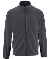 Sol's Norman men 02093, Ανδρική ζακέτα φλις 100% Πολυεστέρας CHARCOAL GREY-370
