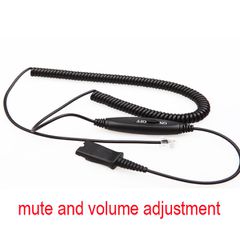 Καλώδιο σύνδεσης ακουστικών QD σε RJ9 plug (04) mute and volume adjustment