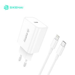 Sikenai 20W PD USB-C Charger & Cable Lightning White (X5L-EU)