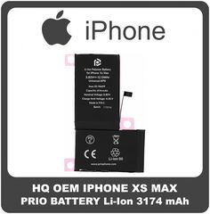 OEM Συμβατό Για Apple iPhone XS Max (A1921, A2101, A2102) Prio Battery Μπαταρία Li-Ion 3174 mAh Universal APN Bulk
