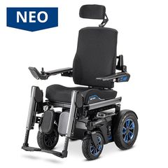 iCHAIR MEYLIFE 1.650 Ηλεκτροκίνητο αναπηρικό αμαξίδιο 38cm Μαύρο/Μπλε