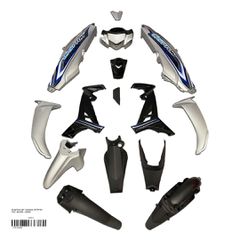 ΠΛΑΣΤΙΚΑ ΣΕΤ YAMAHA CRYPTON T110  ΜΑΥΡΟ / ΑΣΗΜΙ