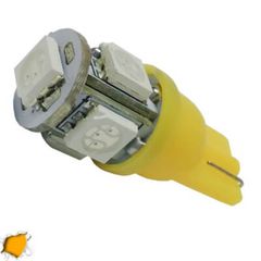 ΨΕΙΡΑΚΙ LED T10 ΜΕ 5 ΚΕΦΑΛΕΣ ΚΙΤΡΙΝΕΣ 38ΑΒ