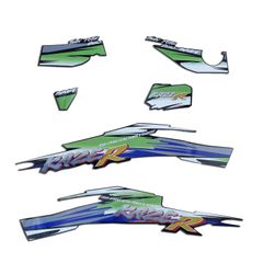 ΑΥΤΟΚΟΛΛΗΤΑ ΚΑΡΤΕΛΑ SET ΠΡΑΣΙΝΗ KAWASAKI KAZER ΒΤ0268
