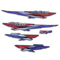 ΑΥΤΟΚΟΛΛΗΤΑ ΚΑΡΤΕΛΑ SET ΚΟΚΚΙΝΟ ΜΩΒ ΦΩΣΦΟΡΙΖΕ HONDA ASTREA GRAND ΒΤ0268