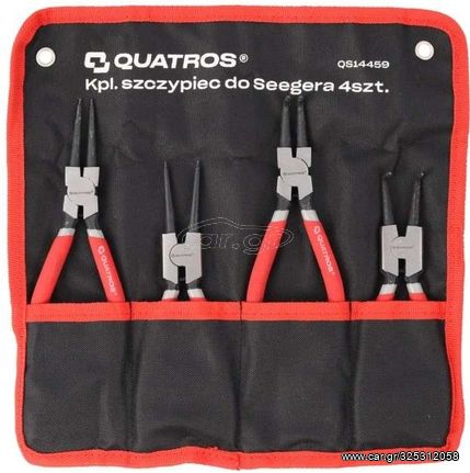 Πένσες ασφαλειών 175 mm σετ 4 τεμαχίων. QUATROS TOOLS