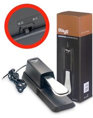 STAGG SUSPED 10 Sustain Pedal με Καλώδιο & Διακόπτη Πολικότητας