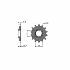 Γρανάζι Εμπρός SUNSTAR Για YAMAHA XT 600cc E (DJ02) 1999 2000 2001 2002 2003