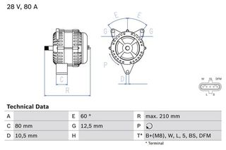 ΔΥΝΑΜΟ DAF για DAF 75 CF