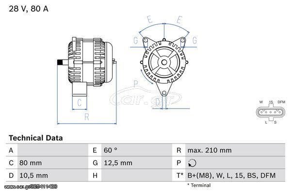 ΔΥΝΑΜΟ MB για MERCEDES-BENZ ACTROS MP2 / MP3