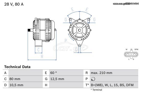 ΔΥΝΑΜΟ MB για MERCEDES-BENZ LK/LN2