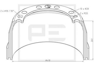 ΤΑΜΠΟΥΡΟ VOLVO 3171744 για VOLVO FH 16