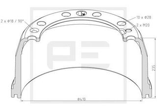 ΤΑΜΠΟΥΡΟ VOLVO 1075312 για VOLVO FH 16