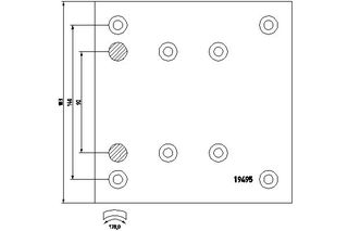 ΣΕΤ ΦΡΕΝΑ MB 180 για MERCEDES-BENZ AXOR