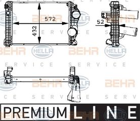 ΨΥΓΕΙΟ INTERCOOLER MB ATEGO για MERCEDES-BENZ ATEGO 2