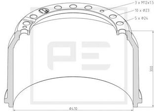 ΤΑΜΠΟΥΡΟ MB-MAN 220mm για MAN F 90