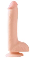 BASIX 8" DONG W SUCTION CUP FLESH-thumb-1