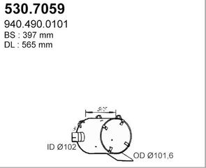 ΚΑΖΑΝΙ ΕΞΑΤΜΙΣΗΣ MB για MERCEDES-BENZ AXOR 2