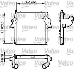 ΨΥΓΕΙΟ INTERCOOLER MB ACTROS για MERCEDES-BENZ ACTROS MP2 / MP3