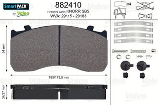 ΣΕΤ ΔΙΣΚΟΦΡΕΝΑ MB ATEGO SMARTPACK για MERCEDES-BENZ ATEGO