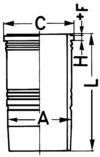 ΧΙΤΩΝΙΟ 145mm για MAN F 2000