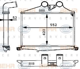 ΨΥΓΕΙΟ INTERCOOLER MB για MERCEDES-BENZ LK/LN2