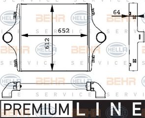 ΨΥΓΕΙΟ INTERCOOLER MAN για MAN F 2000