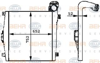 ΨΥΓΕΙΟ INTERCOOLER MB για MERCEDES-BENZ SK