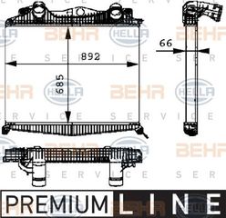 ΨΥΓΕΙΟ INTERCOOLER MAN TG-A για MAN TGA