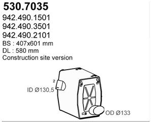 ΚΑΖΑΝΙ ΕΞΑΤΜΙΣΕΩΣ ΜΒ για MERCEDES-BENZ AXOR