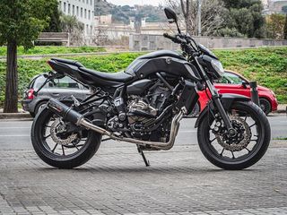 Gpr Ολόσωμη Εξάτμιση M3 Titanium Black Yamaha MT 07 2017-2020 Euro4 Με Καταλύτη