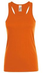 Sol's Justin Women 01826 Γυναικείο αμάνικο μπλουζάκι 100% βαμβάκι Ringspun σεμί-πενιέ ORANGE-400