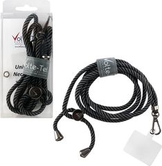 Volte-Tel Neck Strap - Λουρακι Λαιμου Για Θηκες Μαυρο - Γκρι Ριγες VT18 - (5205308318368)