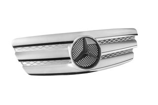 Γρίλια μάσκας μαύρη και χρώμιο Mercedes E class W211 2002-2006