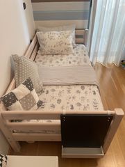 Παιδικό Κρεβάτι Flexa( Σύνθεση με στρώμα , προστατευτικό και συρτάρια )