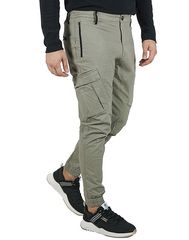 Sik Silk Ανδρικό Βαμβακερό Παντελόνι Χακί Slim Fit (17103) (98% Βαμβάκι, 2% Ελαστάνη)